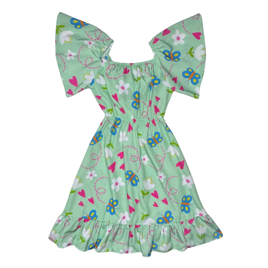 Holila | Vestido Infantil Menina | Borboletas do Amor, vista 1